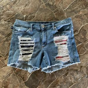Rock & Republic American Flag Hula Jean Shorts